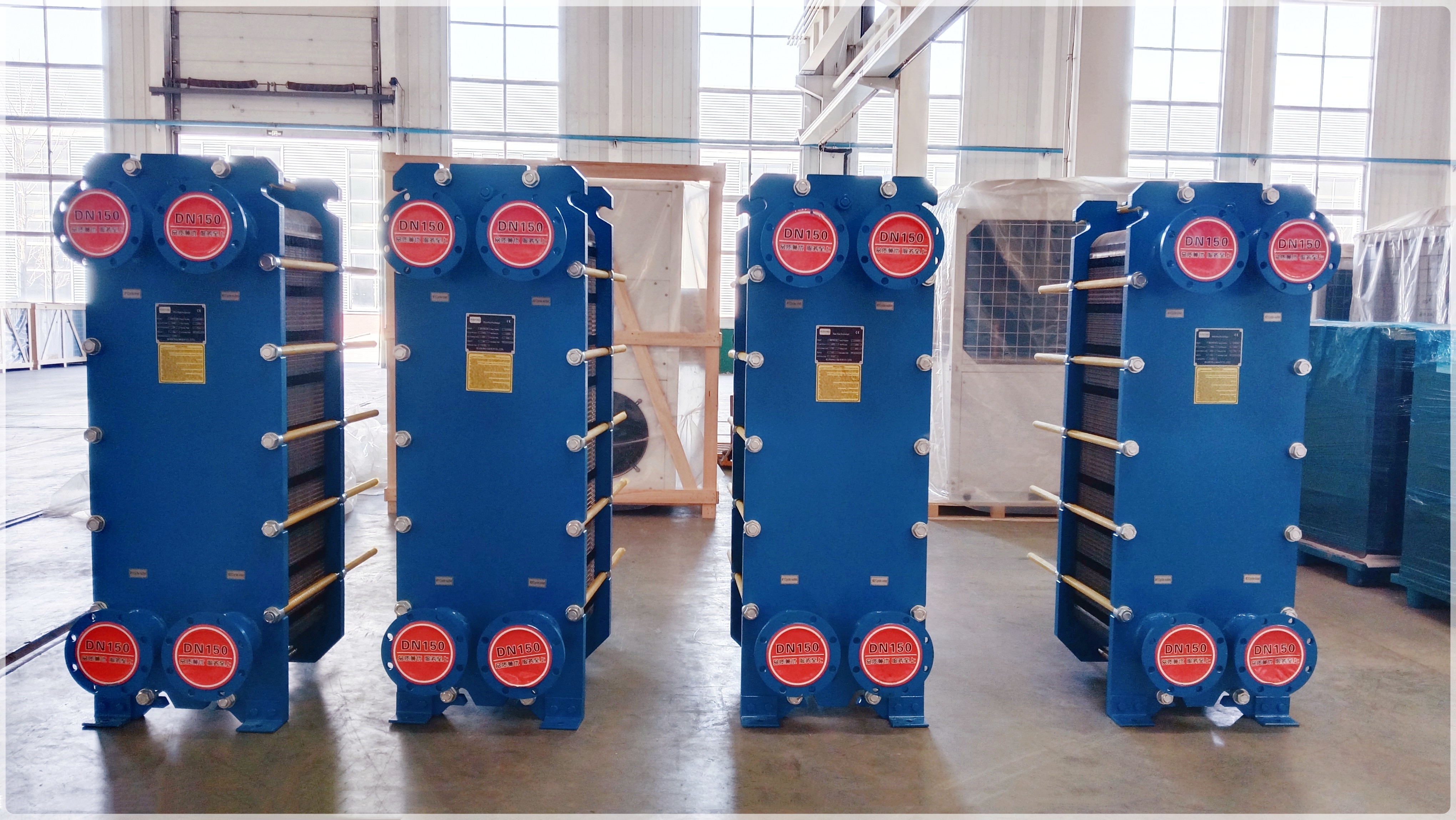 الشكل 4- لوحة المبادل الحراري